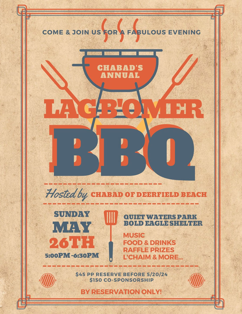 Lag B'Omer BBQ - ChabadDeerfield.com